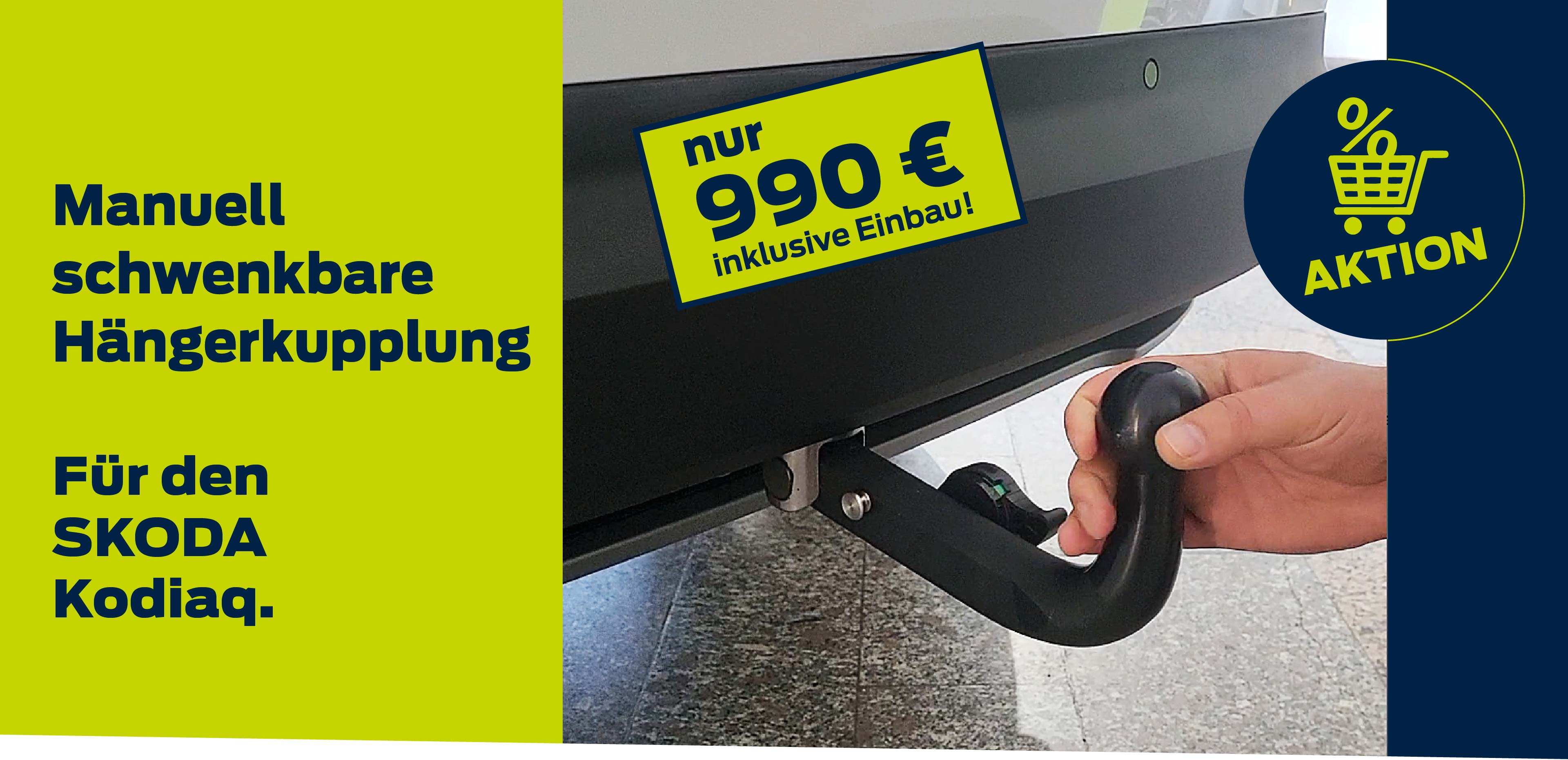 Bild zeigt eine Anhängekupplung an einem Auto.
