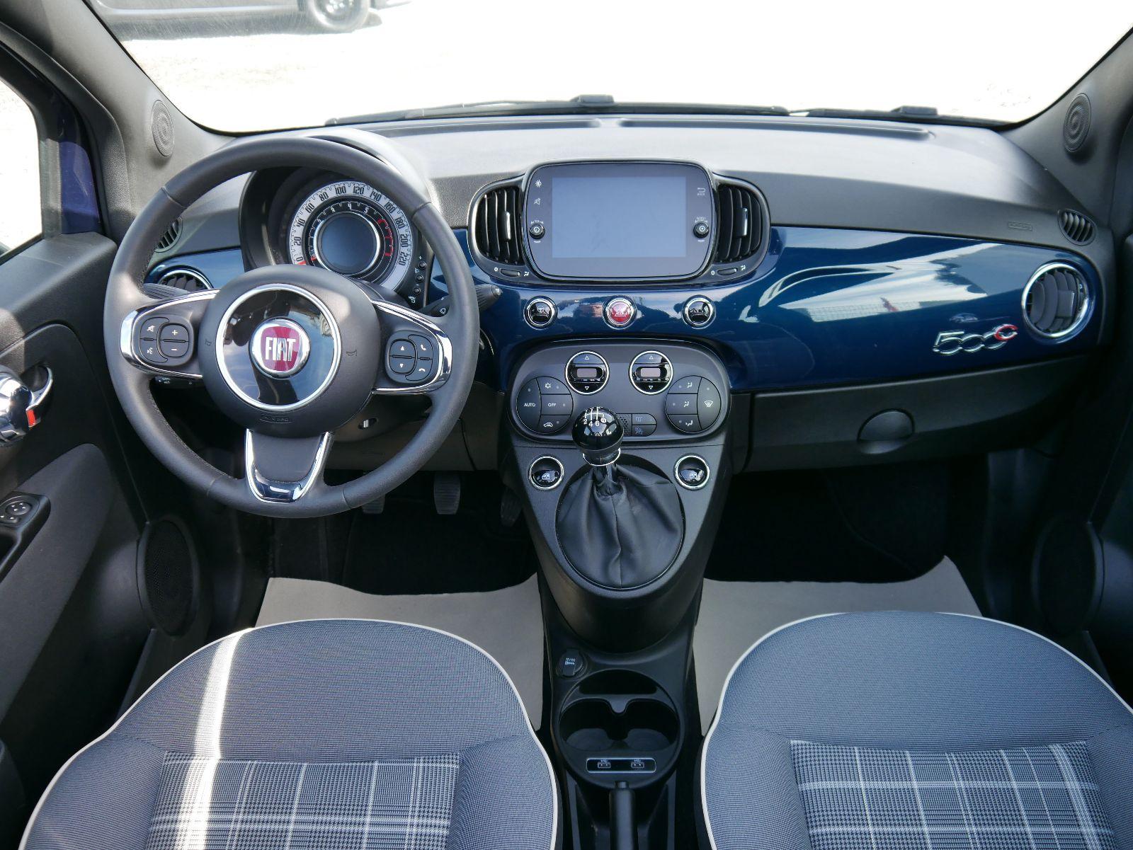 Fiat 500C Hybrid 1.0 GSE N3 LOUNGE *NAVI UCONNET& LIVE * PARKTRONIC * TEMPOMAT *DACH SCHWARZ-12